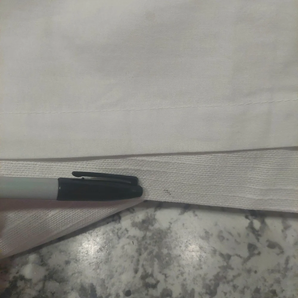 NWOT! Quince 100% Cotton White Slub Curtains, 48